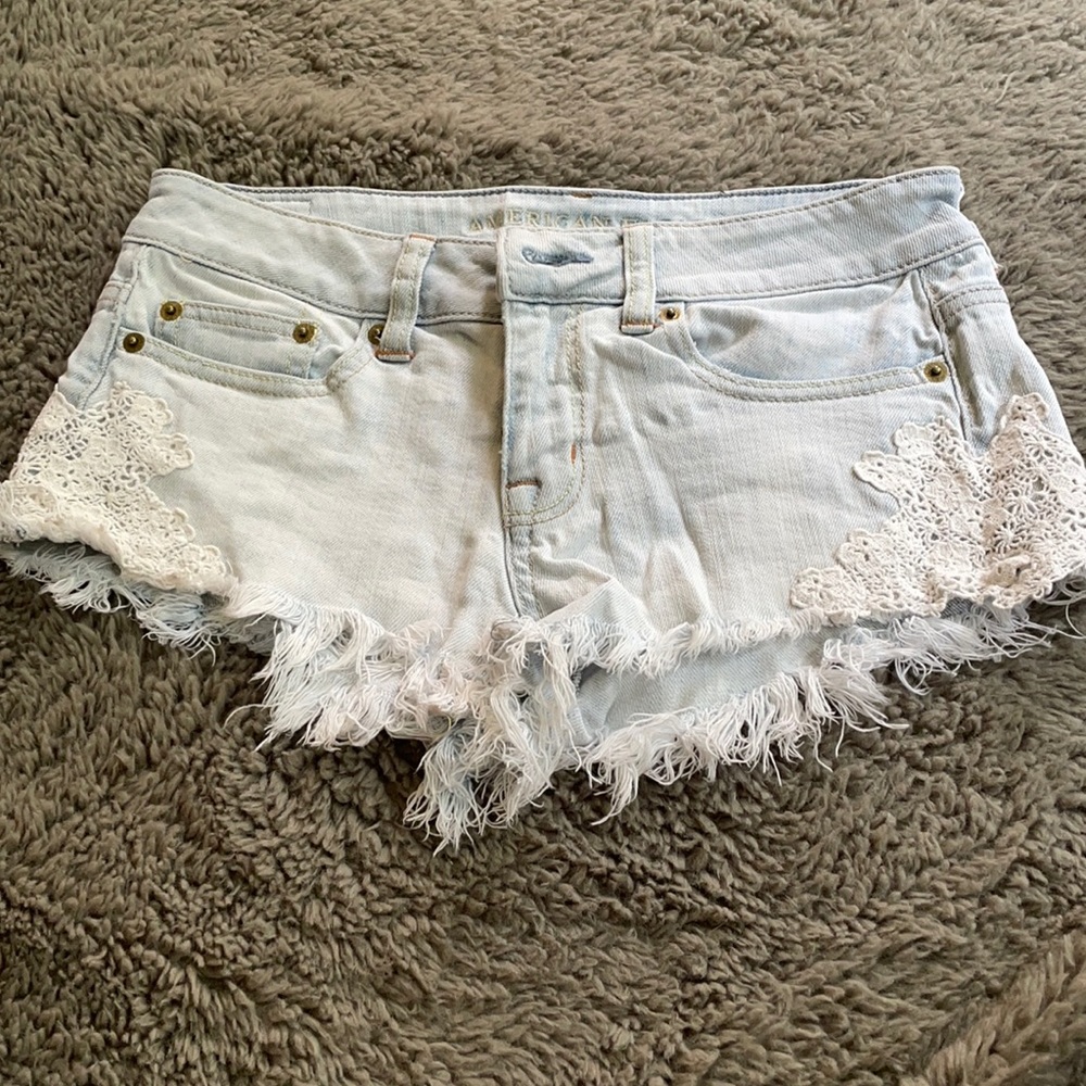 American Eagle women’s ripped, lacy shorts